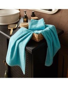Полотенце махровое «», 50×90 см, хлопок 100%, голубой Экономь и я