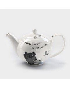 Чайник заварочный «Винни Пух», 1.2 л, фарфор, белый Quinsberry