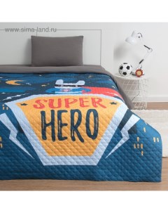 Покрывало 1.5-спальное «» Super hero, 145×210 см, микрофибра Этель
