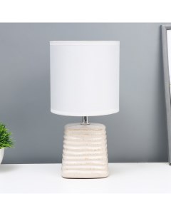 Настольная лампа «Айрис» Е14 40 Вт белый 14×14×26 см Risalux