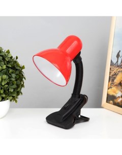 Лампа настольная Е27, с выкл. на зажиме (220 В) красная (108 В) Risalux