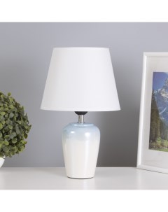 Лампа настольная «Блеск» 1×40 Вт Е27 нежно голубой 20×20×32 см Risalux
