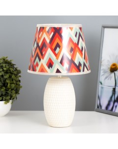 Настольная лампа с абажуром «Варт», Е14, 15 Вт, 20×20×32 см Risalux