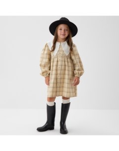 Платье детское с воротником, размер 32 (110-116 см) Kaftan