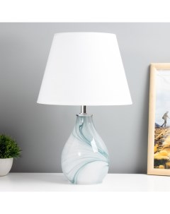 Настольная лампа «Фьюжн» E14 40 Вт белый 25×25×39 см Risalux