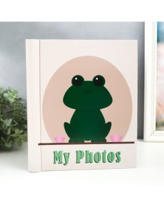 Фотоальбом магнитный на 20 листов «Лягушонок с лотосами», 29×24×2 см Keep memories