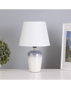 Лампа настольная «Блеск» 1×40 Вт Е27 мягкий серый 20×20×32 см Risalux
