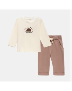 Комплект: лонгслив и брюки «» Dreamer, рост 86-92 см, бежевый Крошка я