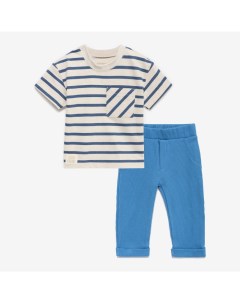 Комплект: футболка и брюки «» BASIC LINE, рост 68-74 см, синий Крошка я