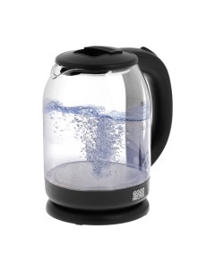 Чайник электрический GOODHELPER KG-18B10, стекло, 1.8 л, 1500 Вт, чёрный Goodhelper