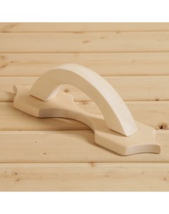 Дверная ручка для бани и сауны, 32×9×2.6, липа, «» Добропаровъ