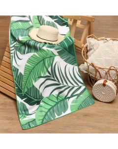 Полотенце пляжное «. Листья», 70×140 см Этель