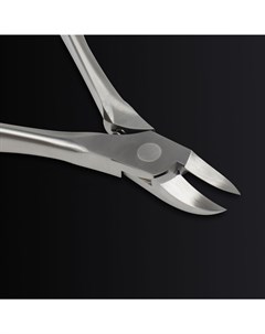 Кусачки педикюрные «Premium», скрытая пружина, изогнутая ручка, 12.5 см, длина лезвия-17 мм Qf