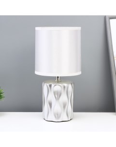 Настольная лампа «Мюриэль» Е14 40 Вт серебро 13×13×26.5 см Risalux