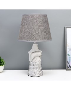 Настольная лампа «Наоми» Е14 40 Вт серо-серебристый 23×23×40 см Risalux