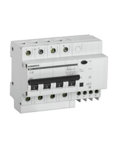 Дифференциальный автомат Generica АД14 4Р 32А 30мА / MAD15-4-032-C-030