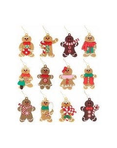 Набор елочных игрушек Золотая сказка Пряничные человечки / 592146