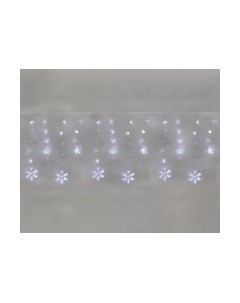 Световой занавес Neon-Night Бахрома со снежинками 255-075 Neon-night