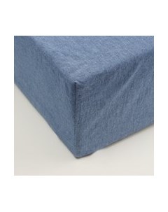 Простыня Sima-Land Home Деним 140x200 на резинке / 10245428 Sima-land home