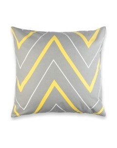 Наволочка Этель Желто-серые зигзаги / 3573619