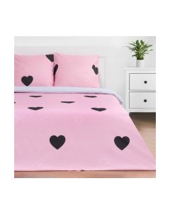 Комплект постельного белья Этель Pink heart / 5424339