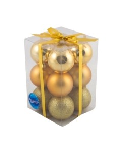 Набор шаров новогодних Волшебная страна PB6-12SMB-G / R101859