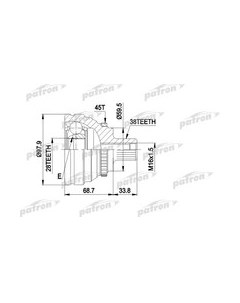 ШРУС Patron PCV1277 Патрон