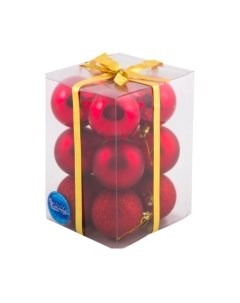 Набор шаров новогодних Волшебная страна PB6-12SMB-R / R101860