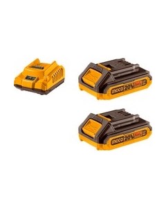 Набор аккумуляторов для электроинструмента FBLI20011+ зарядное устройство FCLI2001 / FBCPK1222 Ingco