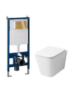 Унитаз подвесной с инсталляцией Grossman GR-4441S+900.K31.01.000+700.K31.05.30M.30M