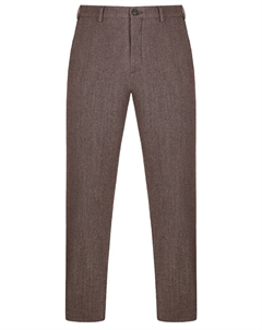Брюки Regular Fit из хлопка и шерсти Canali