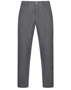 Брюки Regular Fit из хлопка и шерсти Canali