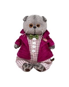 Мягкая игрушка Басик в комбинезоне и пиджаке / Ks19-226 Budi basa