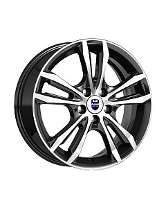 Литой диск Samara 16x6" 4x100мм DIA 60.1мм ET 41мм Алмаз черный K&k