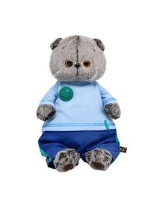 Мягкая игрушка Басик в лонгсливе со смайликом / Ks19-270 Budi basa