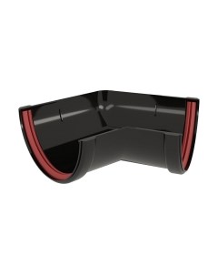 Угол желоба Grand Line ПВХ 135 градусов универсальный RAL 9005 Grand line