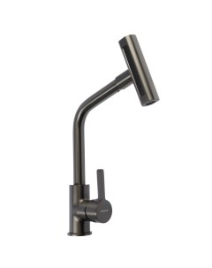 Смеситель для кухни Accoona A4890ST-9, многофункциональный, латунь, цвет оружейная сталь