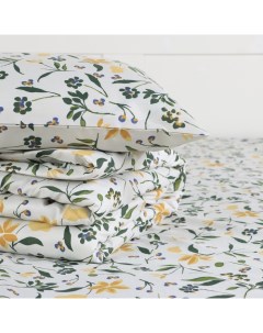 Постельное бельё евро «Полевые цветы», микрофайбер Lovelife