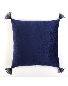 Наволочка декоративная «» Валенсия Голубой океан с кисточками 40×40 см Этель