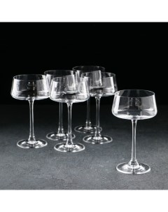 Креманки «Экстра», 220 мл, набор 6 шт., хрустальное стекло, прозрачные Bohemia crystal