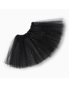 Юбка детская «Сияние», чёрная, 30 см Kaftan