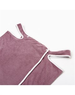 Полотенце-парео "Бантик", цв. сиреневый, 70х140 см, 100% п/э, микрофибра 240 г/м2 Этель