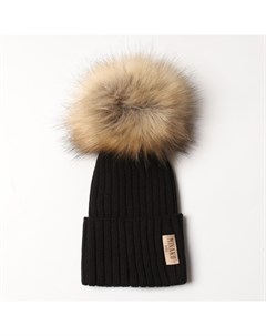 Шапка детская, размер 48-50, чёрная Minaku