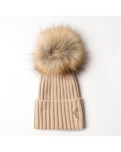 Шапка детская, размер 46-48, бежевая Minaku