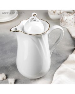 Кувшин Добрушский завод «Голубка», 1.4 л, фарфор, белый Добрушский фарфоровый завод