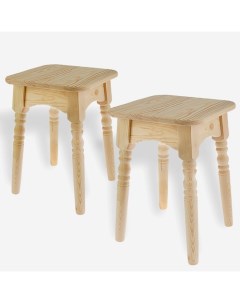 Табурет для бани и сада «Классика», 45×30×30 см, дерево, набор 2 шт., «» Добропаровъ
