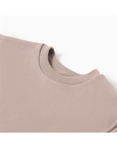 Комплект детский (свитшот и брюки), рост 62-68 см, коричневый Minaku