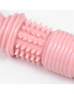 Игрушка для собак «Шипастая кость», TPR, массажная,14×3.5×5, розовая Пижон