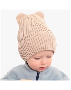 Шапка детская, размер 44-46, бежевая Minaku