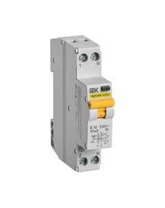 Выключатель автоматический IEK АВДТ32ML тип A В16 30мА / MVD12-1-016-B-030-A Iek